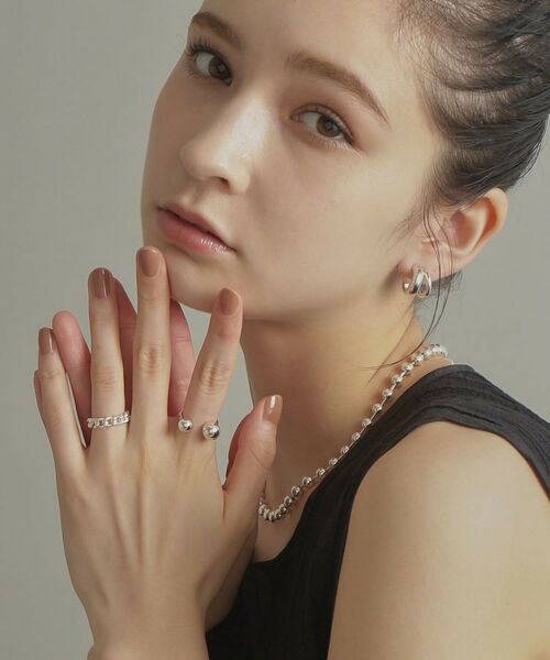 COCOSHNIK ONKITSCH / ココシュニックオンキッチュ リング | シルバー ボールオープンリング | 詳細9