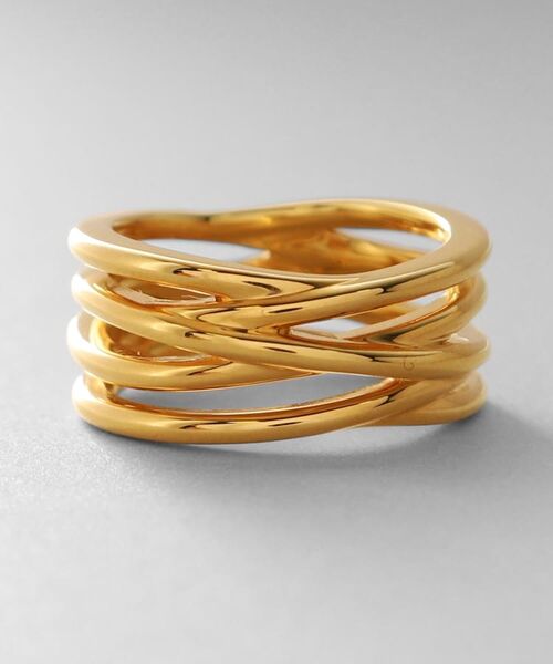 COCOSHNIK ONKITSCH / ココシュニックオンキッチュ リング | シルバー クロッシングラインリング GP | 詳細2