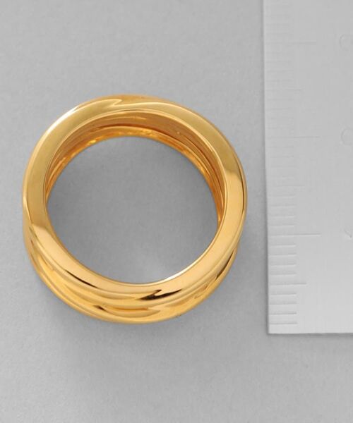 COCOSHNIK ONKITSCH / ココシュニックオンキッチュ リング | シルバー クロッシングラインリング GP | 詳細4