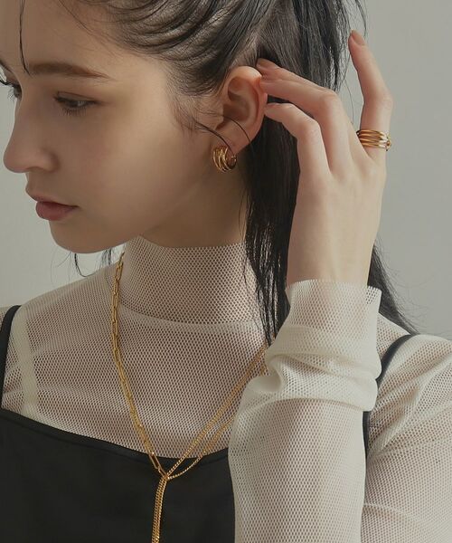 COCOSHNIK ONKITSCH / ココシュニックオンキッチュ リング | シルバー クロッシングラインリング GP | 詳細6