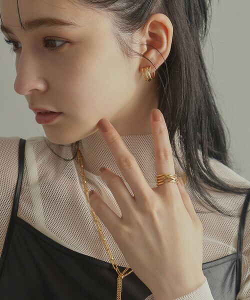 COCOSHNIK ONKITSCH / ココシュニックオンキッチュ リング | シルバー クロッシングラインリング GP | 詳細7