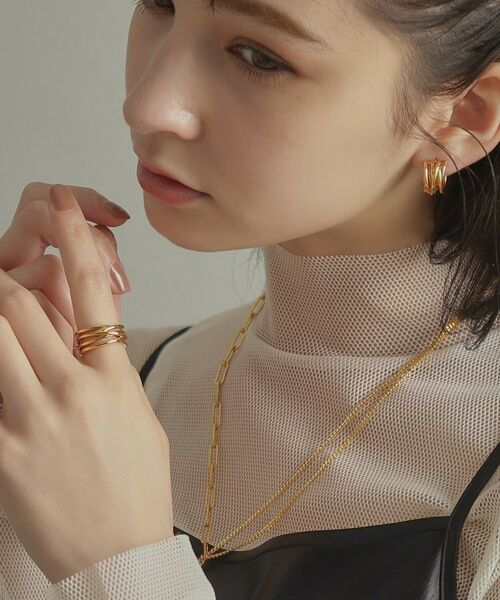 COCOSHNIK ONKITSCH / ココシュニックオンキッチュ リング | シルバー クロッシングラインリング GP | 詳細8