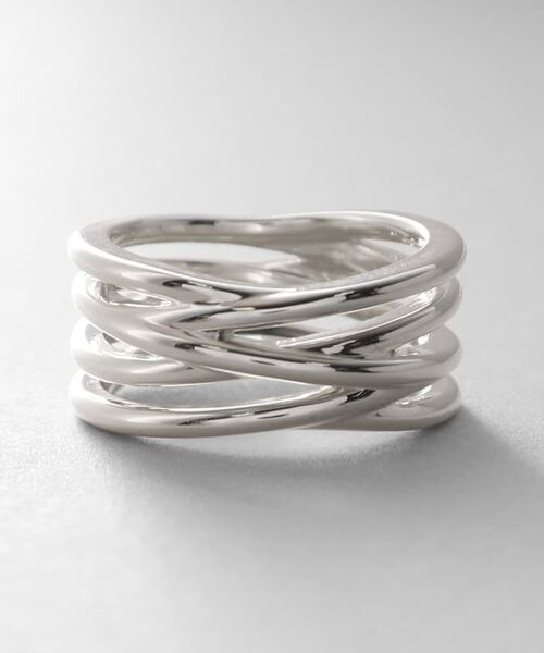 COCOSHNIK ONKITSCH / ココシュニックオンキッチュ リング | シルバー クロッシングラインリング | 詳細2