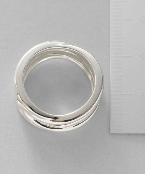 COCOSHNIK ONKITSCH / ココシュニックオンキッチュ リング | シルバー クロッシングラインリング | 詳細4