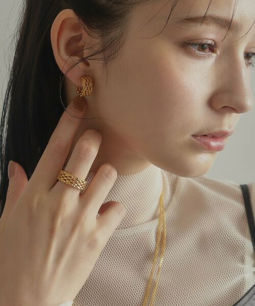 COCOSHNIK ONKITSCH / ココシュニックオンキッチュ リング | シルバー マーキスメッシュリング GP | 詳細10