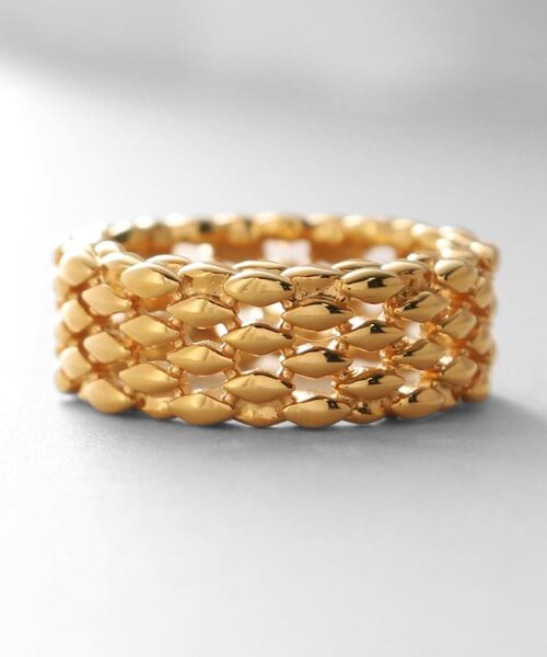 COCOSHNIK ONKITSCH / ココシュニックオンキッチュ リング | シルバー マーキスメッシュリング GP | 詳細2