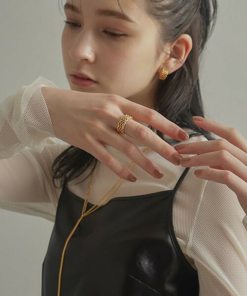 COCOSHNIK ONKITSCH / ココシュニックオンキッチュ リング | シルバー マーキスメッシュリング GP | 詳細7