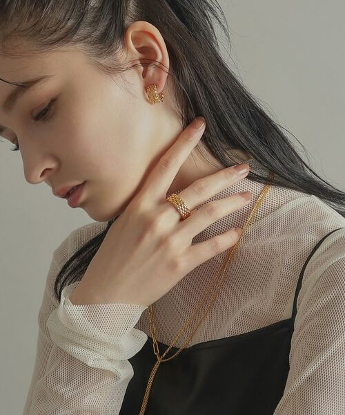 COCOSHNIK ONKITSCH / ココシュニックオンキッチュ リング | シルバー マーキスメッシュリング GP | 詳細8