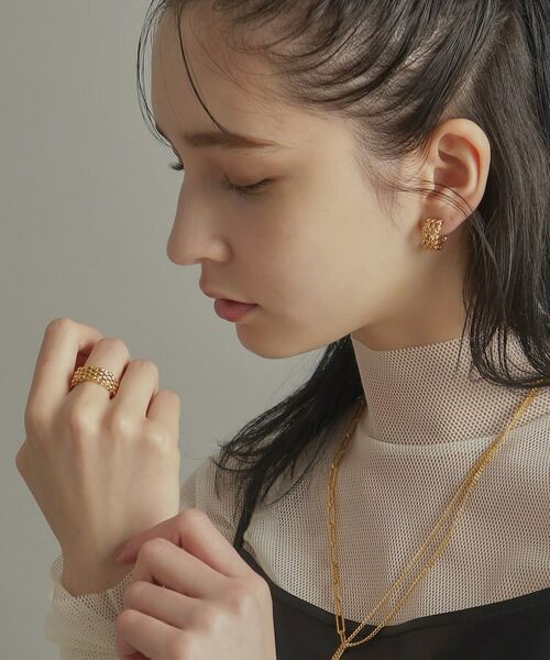 COCOSHNIK ONKITSCH / ココシュニックオンキッチュ リング | シルバー マーキスメッシュリング GP | 詳細9