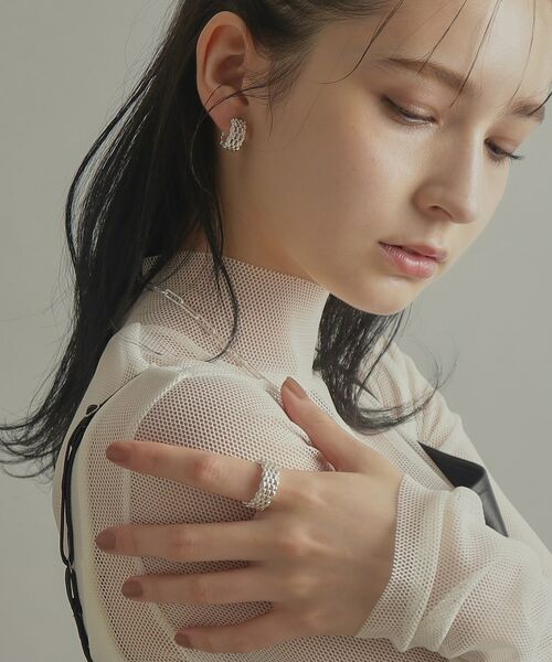 COCOSHNIK ONKITSCH / ココシュニックオンキッチュ リング | シルバー マーキスメッシュリング | 詳細10