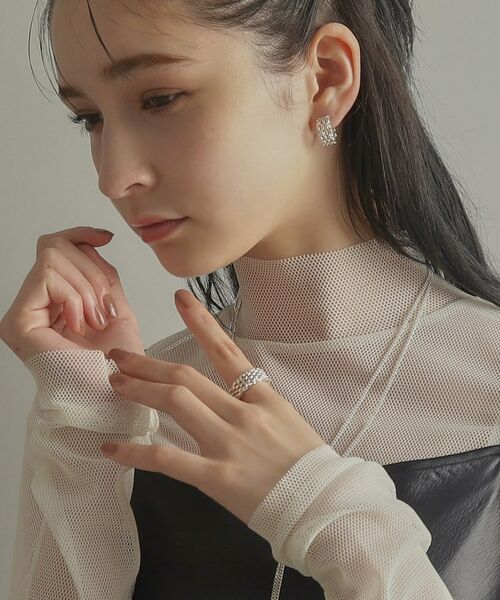 COCOSHNIK ONKITSCH / ココシュニックオンキッチュ リング | シルバー マーキスメッシュリング | 詳細7