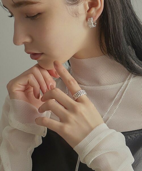 COCOSHNIK ONKITSCH / ココシュニックオンキッチュ リング | シルバー マーキスメッシュリング | 詳細8