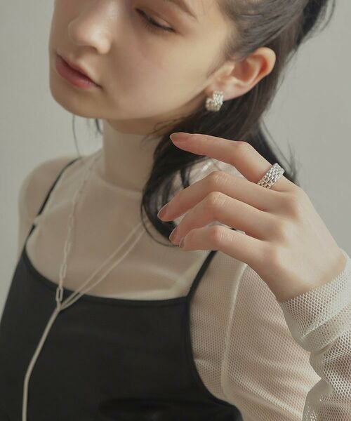 COCOSHNIK ONKITSCH / ココシュニックオンキッチュ リング | シルバー マーキスメッシュリング | 詳細9