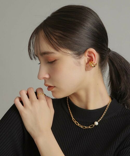 COCOSHNIK ONKITSCH / ココシュニックオンキッチュ リング | シルバー チェーンリング ロングカーブ GP | 詳細8