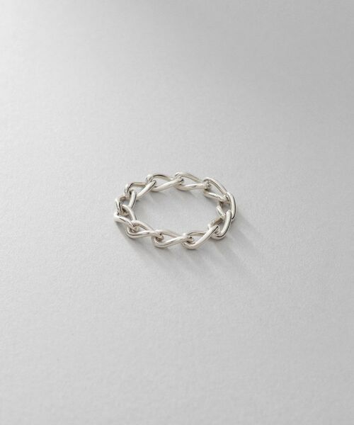 COCOSHNIK ONKITSCH / ココシュニックオンキッチュ リング | シルバー チェーンリング ロングカーブ | 詳細1