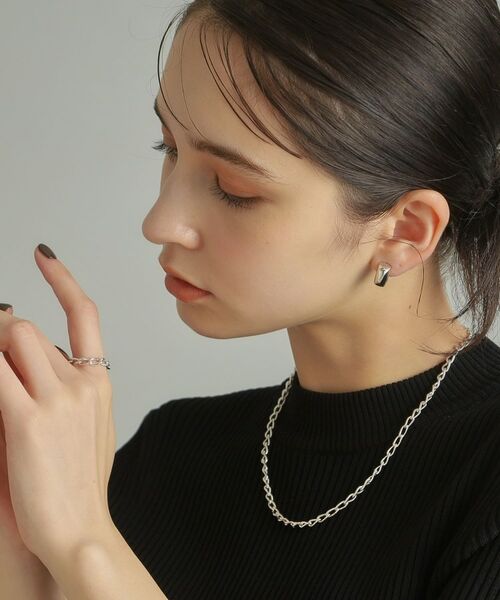 COCOSHNIK ONKITSCH / ココシュニックオンキッチュ リング | シルバー チェーンリング ロングカーブ | 詳細10