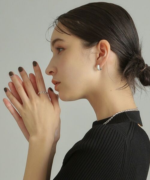 COCOSHNIK ONKITSCH / ココシュニックオンキッチュ リング | シルバー チェーンリング ロングカーブ | 詳細11