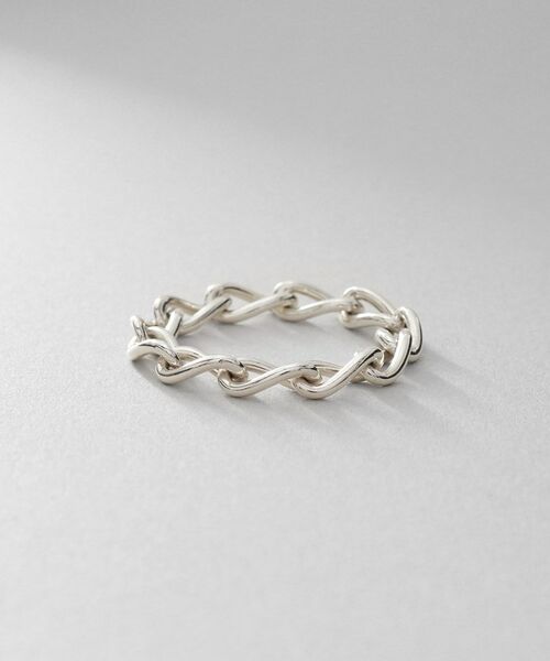 COCOSHNIK ONKITSCH / ココシュニックオンキッチュ リング | シルバー チェーンリング ロングカーブ | 詳細2