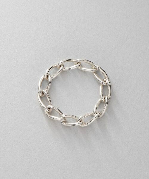 COCOSHNIK ONKITSCH / ココシュニックオンキッチュ リング | シルバー チェーンリング ロングカーブ | 詳細3
