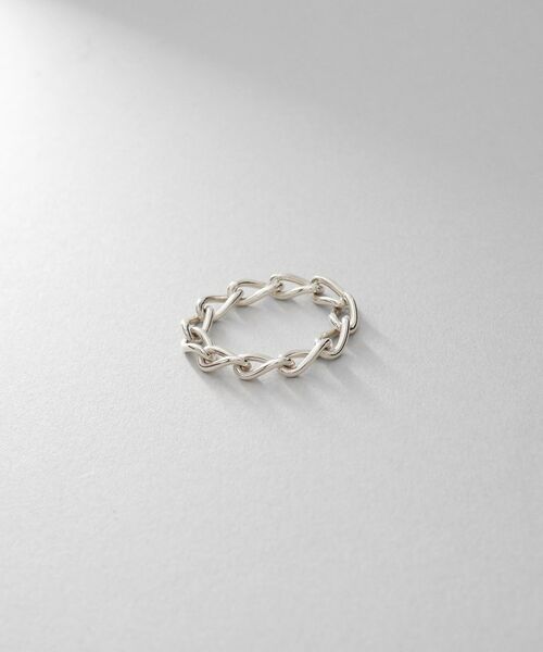 COCOSHNIK ONKITSCH / ココシュニックオンキッチュ リング | シルバー チェーンリング ロングカーブ | 詳細4