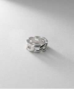 COCOSHNIK ONKITSCH / ココシュニックオンキッチュ リング | シルバー ボリュームカーブチェーンモチーフリング