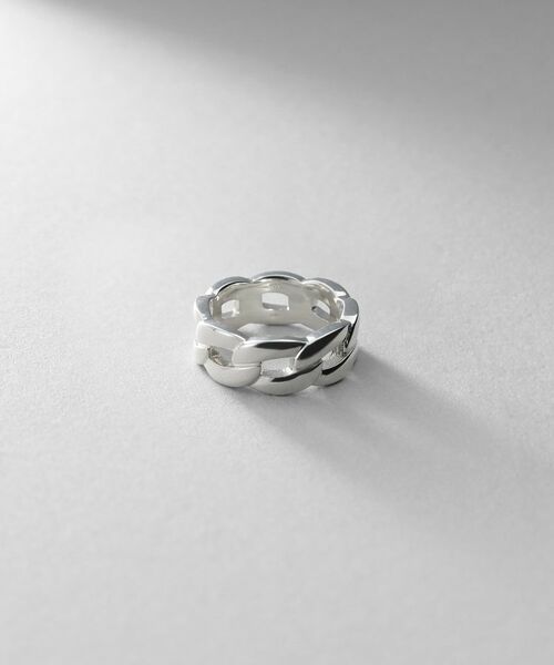 COCOSHNIK ONKITSCH / ココシュニックオンキッチュ リング | シルバー ボリュームカーブチェーンモチーフリング（シルバー(600)）