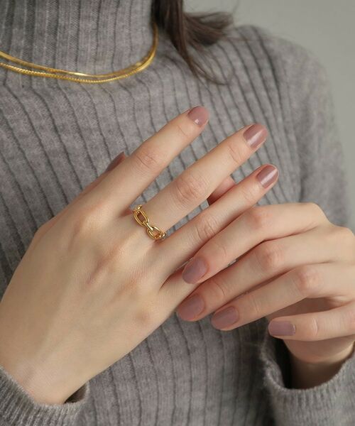 COCOSHNIK ONKITSCH / ココシュニックオンキッチュ リング | シルバー ケーブルチェーンモチーフリング GP | 詳細11