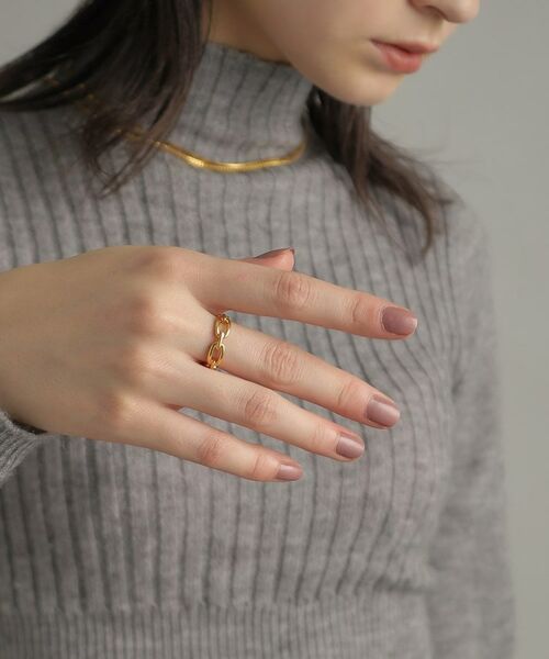 COCOSHNIK ONKITSCH / ココシュニックオンキッチュ リング | シルバー ケーブルチェーンモチーフリング GP | 詳細12