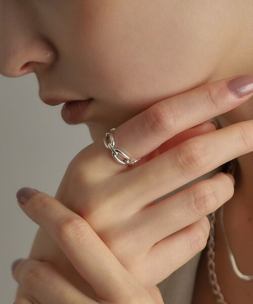 COCOSHNIK ONKITSCH / ココシュニックオンキッチュ リング | シルバー ケーブルチェーンモチーフリング | 詳細10
