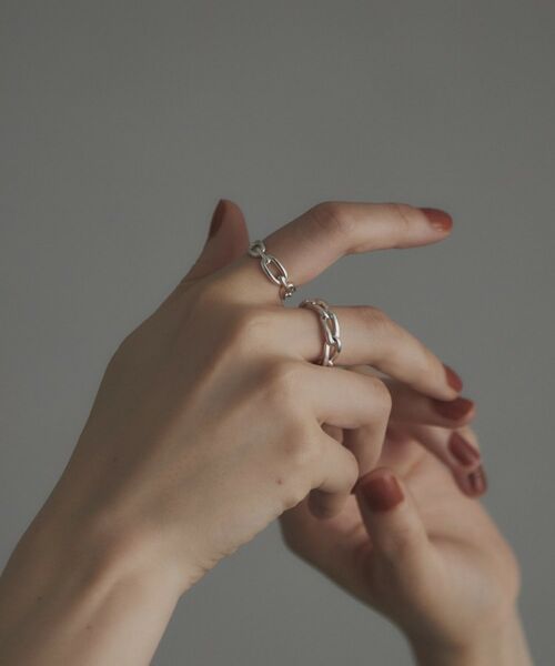 COCOSHNIK ONKITSCH / ココシュニックオンキッチュ リング | シルバー ケーブルチェーンモチーフリング | 詳細11