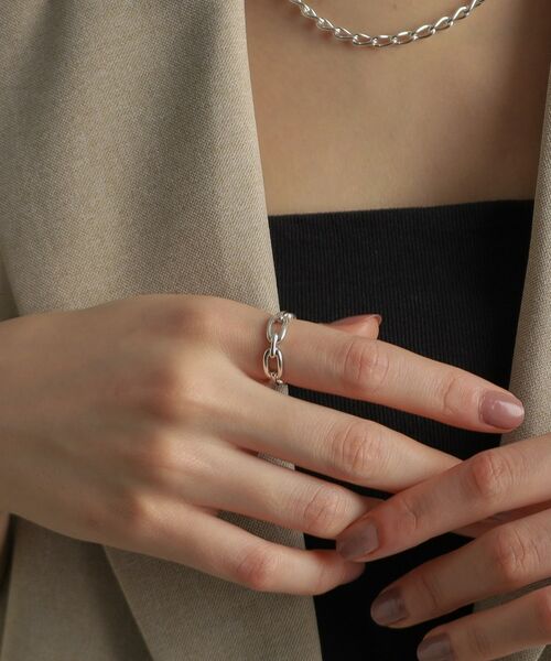 COCOSHNIK ONKITSCH / ココシュニックオンキッチュ リング | シルバー ケーブルチェーンモチーフリング | 詳細9