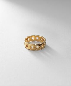 COCOSHNIK ONKITSCH / ココシュニックオンキッチュ リング | シルバー フラットカーブチェーンモチーフリング GP