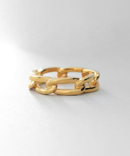 COCOSHNIK ONKITSCH / ココシュニックオンキッチュ リング | シルバー ロングカーブチェーンモチーフリング GP | 詳細2