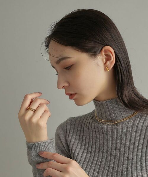 COCOSHNIK ONKITSCH / ココシュニックオンキッチュ リング | シルバー ロングカーブチェーンモチーフリング GP | 詳細6