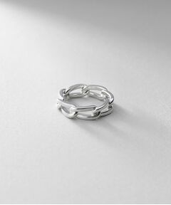 COCOSHNIK ONKITSCH / ココシュニックオンキッチュ リング | シルバー ロングカーブチェーンモチーフリング