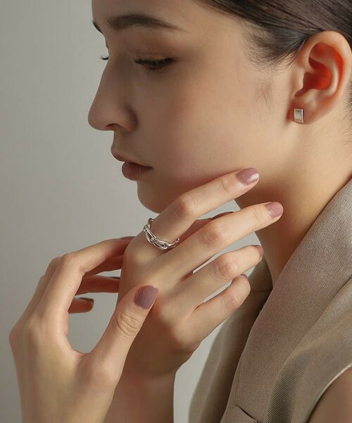 COCOSHNIK ONKITSCH / ココシュニックオンキッチュ リング | シルバー ロングカーブチェーンモチーフリング | 詳細10