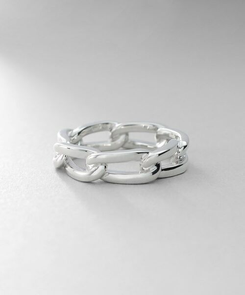 COCOSHNIK ONKITSCH / ココシュニックオンキッチュ リング | シルバー ロングカーブチェーンモチーフリング | 詳細2