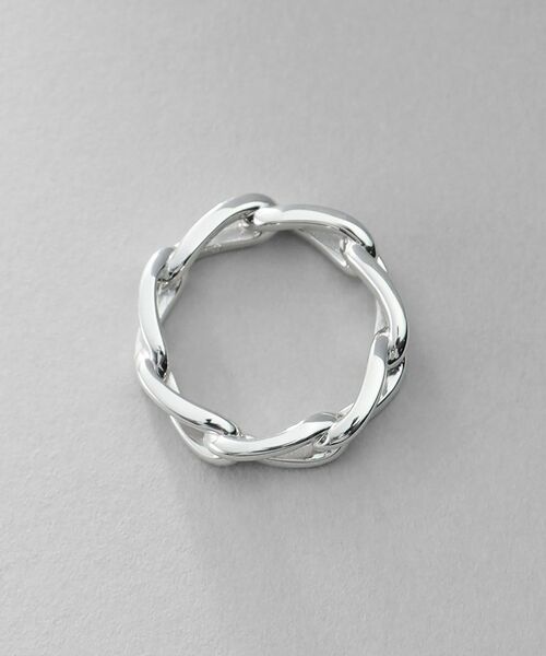 COCOSHNIK ONKITSCH / ココシュニックオンキッチュ リング | シルバー ロングカーブチェーンモチーフリング | 詳細3