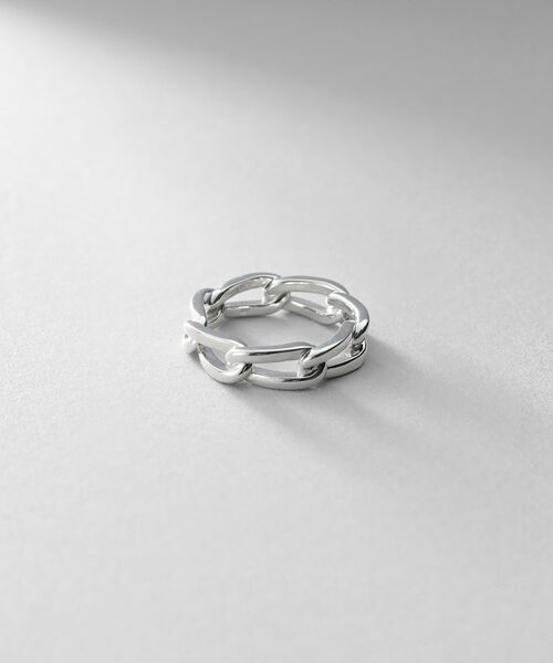COCOSHNIK ONKITSCH / ココシュニックオンキッチュ リング | シルバー ロングカーブチェーンモチーフリング（シルバー(600)）