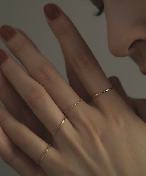 COCOSHNIK ONKITSCH / ココシュニックオンキッチュ リング | K10スキニーリング スクリュー | 詳細7