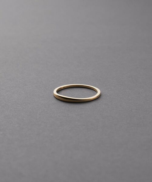 COCOSHNIK ONKITSCH / ココシュニックオンキッチュ リング | K10スキニーリング マーキスシグネット | 詳細1