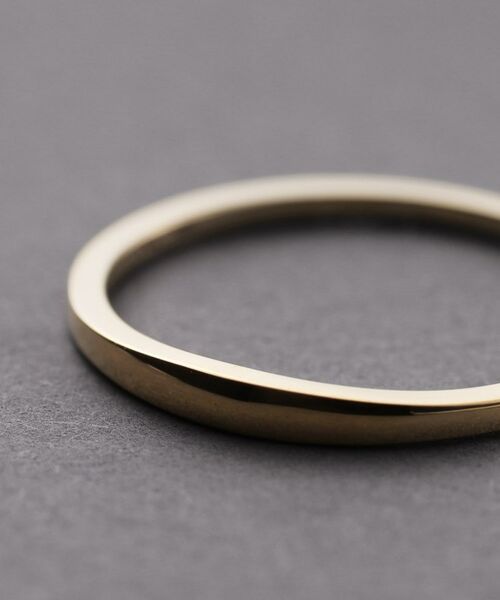 COCOSHNIK ONKITSCH / ココシュニックオンキッチュ リング | K10スキニーリング マーキスシグネット | 詳細4