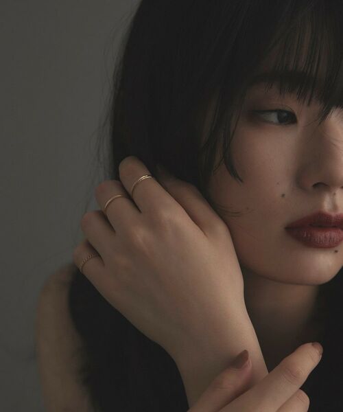 COCOSHNIK ONKITSCH / ココシュニックオンキッチュ リング | K10スキニーリング マーキスシグネット | 詳細7