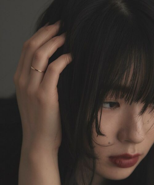 COCOSHNIK ONKITSCH / ココシュニックオンキッチュ リング | K10スキニーリング マーキスシグネット | 詳細8