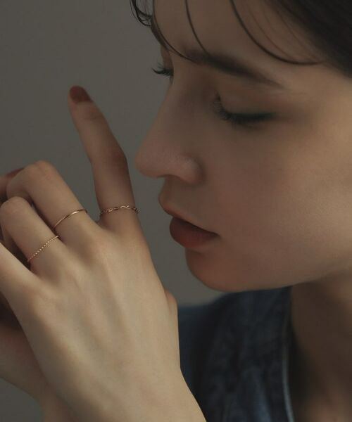COCOSHNIK ONKITSCH / ココシュニックオンキッチュ リング | K10スキニーリング ストレート | 詳細6