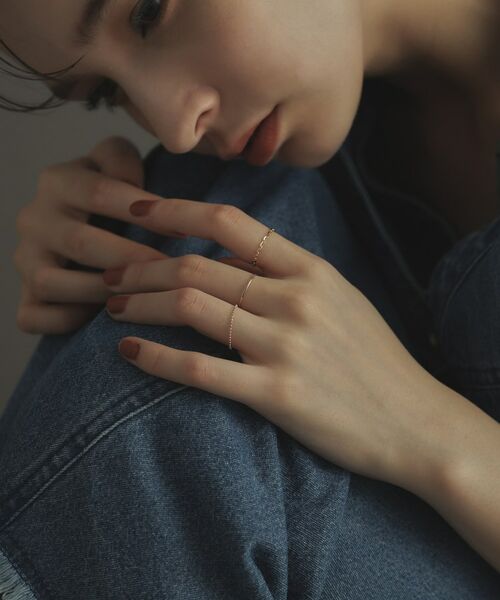 COCOSHNIK ONKITSCH / ココシュニックオンキッチュ リング | K10スキニーリング ストレート | 詳細8