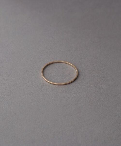 COCOSHNIK ONKITSCH / ココシュニックオンキッチュ リング | K10スキニーリング ストレート（イエローゴールド(100)）