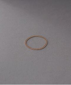 COCOSHNIK ONKITSCH / ココシュニックオンキッチュ リング | K10スキニーリング カーブチェーン