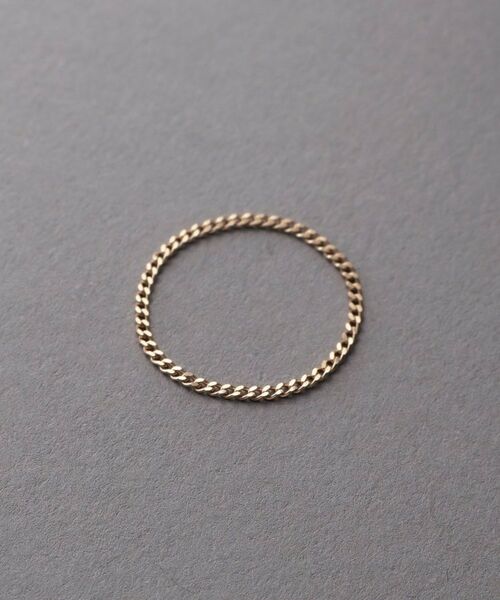 COCOSHNIK ONKITSCH / ココシュニックオンキッチュ リング | K10スキニーリング カーブチェーン | 詳細3