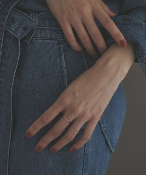 COCOSHNIK ONKITSCH / ココシュニックオンキッチュ リング | K10スキニーリング ベネチアン | 詳細11